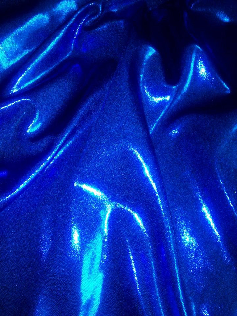 #43 Dark Blue Metallic Dots Spandex - Selina Bikini