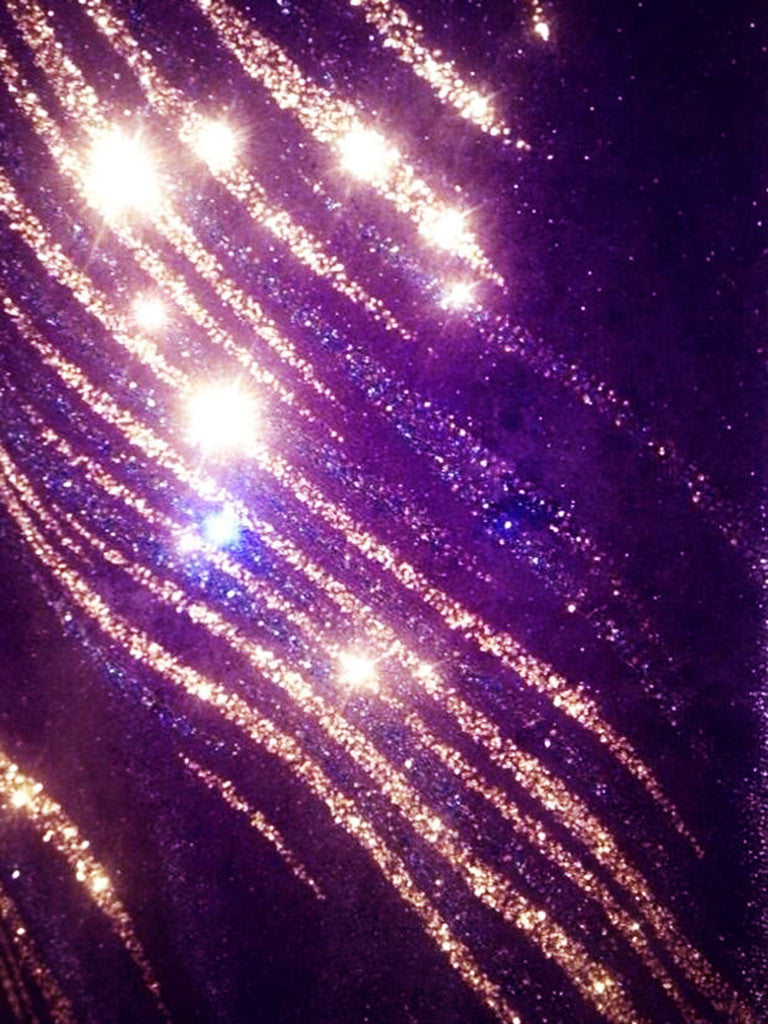 #87 Deep Purple Luxury Velvet with waves of Silver and Blue Glitter - Selina Bikini