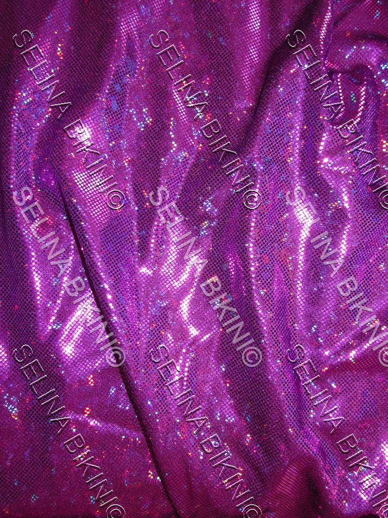 #S202 NEW Fuchsia Shattered Glass - Selina Bikini