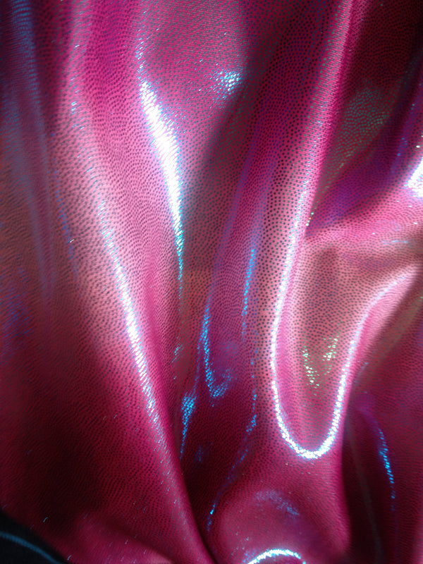 #65 Dark and Light Pink with Royal Blue Metallic Dots Spandex - Selina Bikini