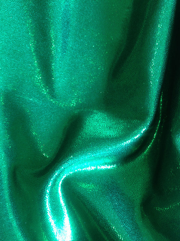 #73 Green Metallic Dots Spandex - Selina Bikini