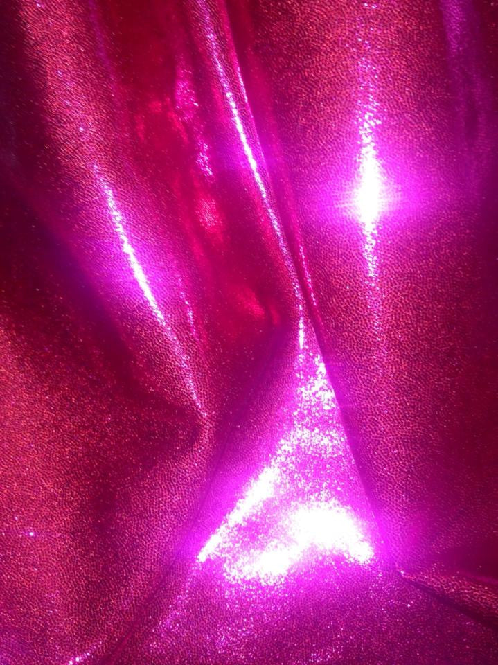 #26 Bright Cherry Metallic Dots Spandex - Selina Bikini