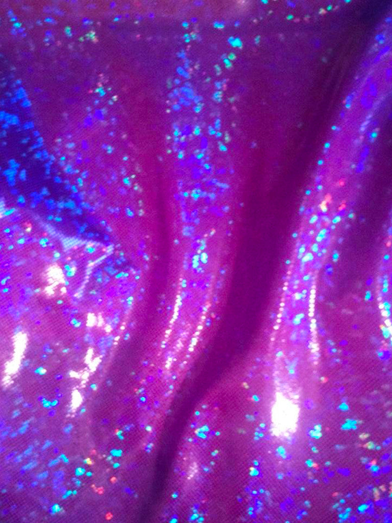 #32 Dark Purple Shattered Glass Spandex - Selina Bikini