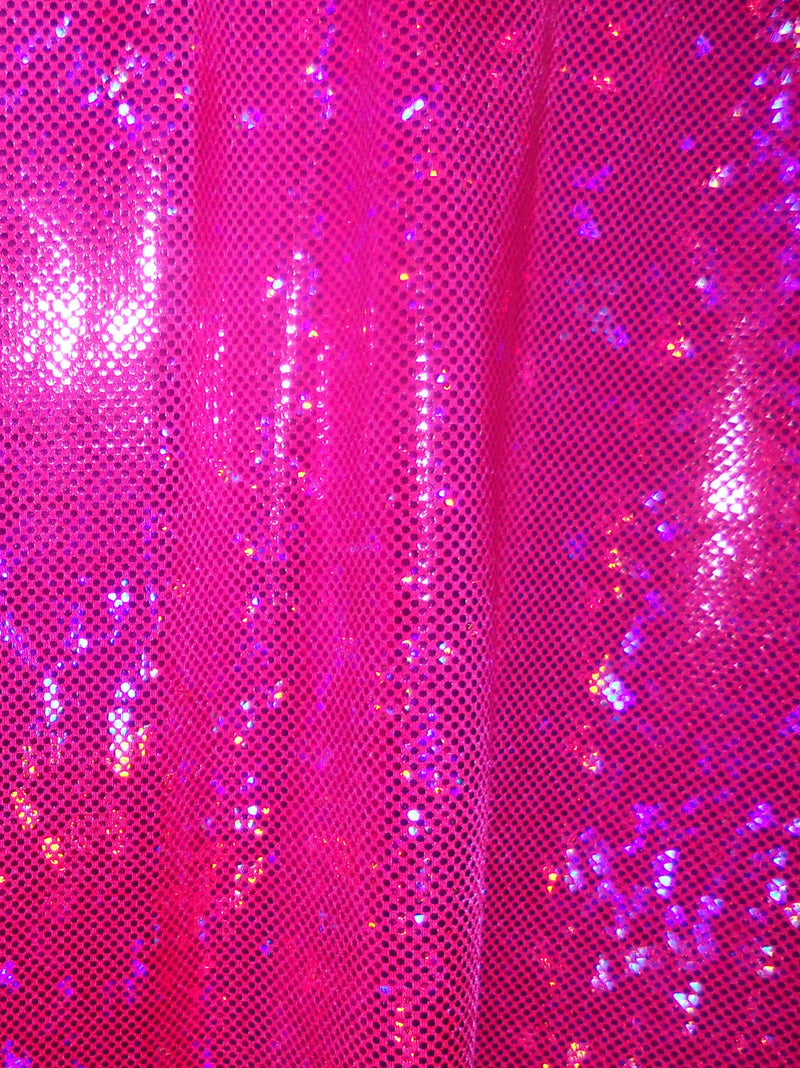 #21.0 Hot Pink Shattered Glass Spandex - Selina Bikini