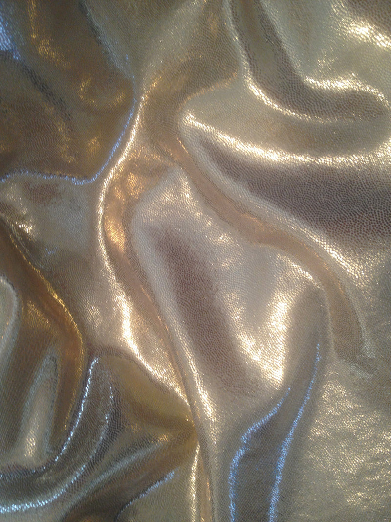 #75 Gold Metallic Dots Spandex - Selina Bikini